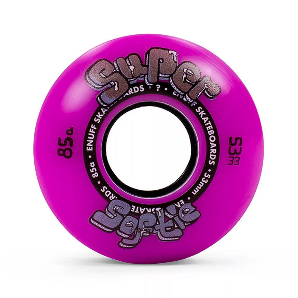 Enuff Super Softie 53 mm Skateboard Wheels - Purple