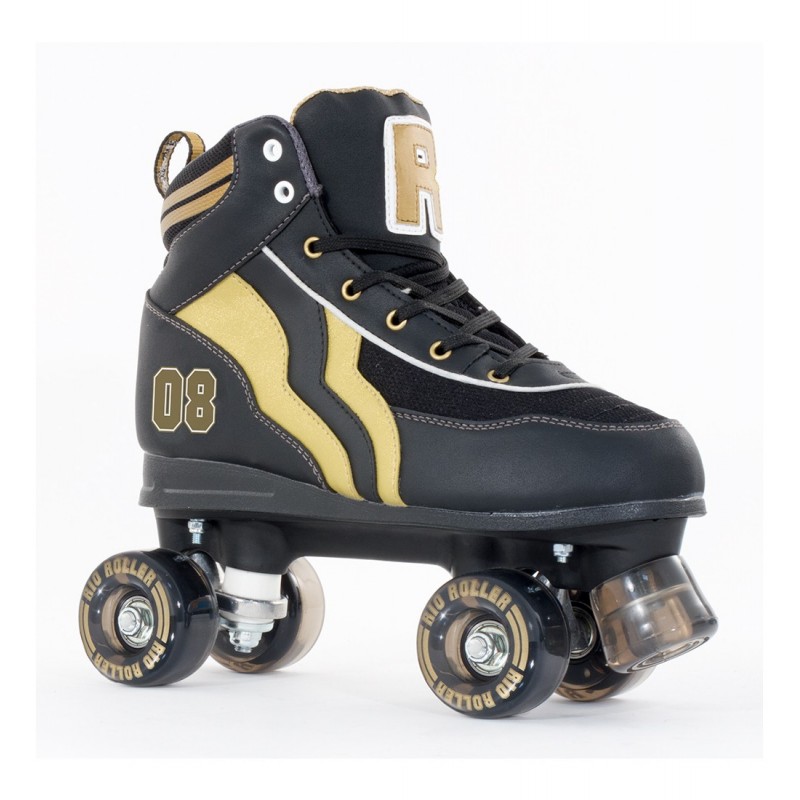 Rio Roller Varsity Adult Quad Skate - Black / Gold
