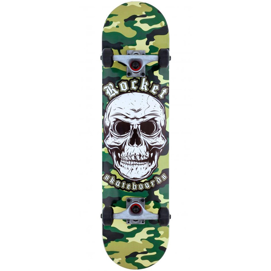 Rocket 7.75" Skateboard - Combat Skull Camo