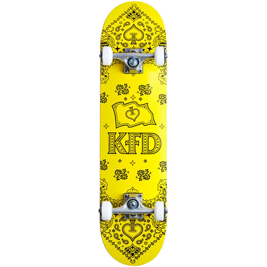 KFD Bandana 7.75" Skateboard - Yellow