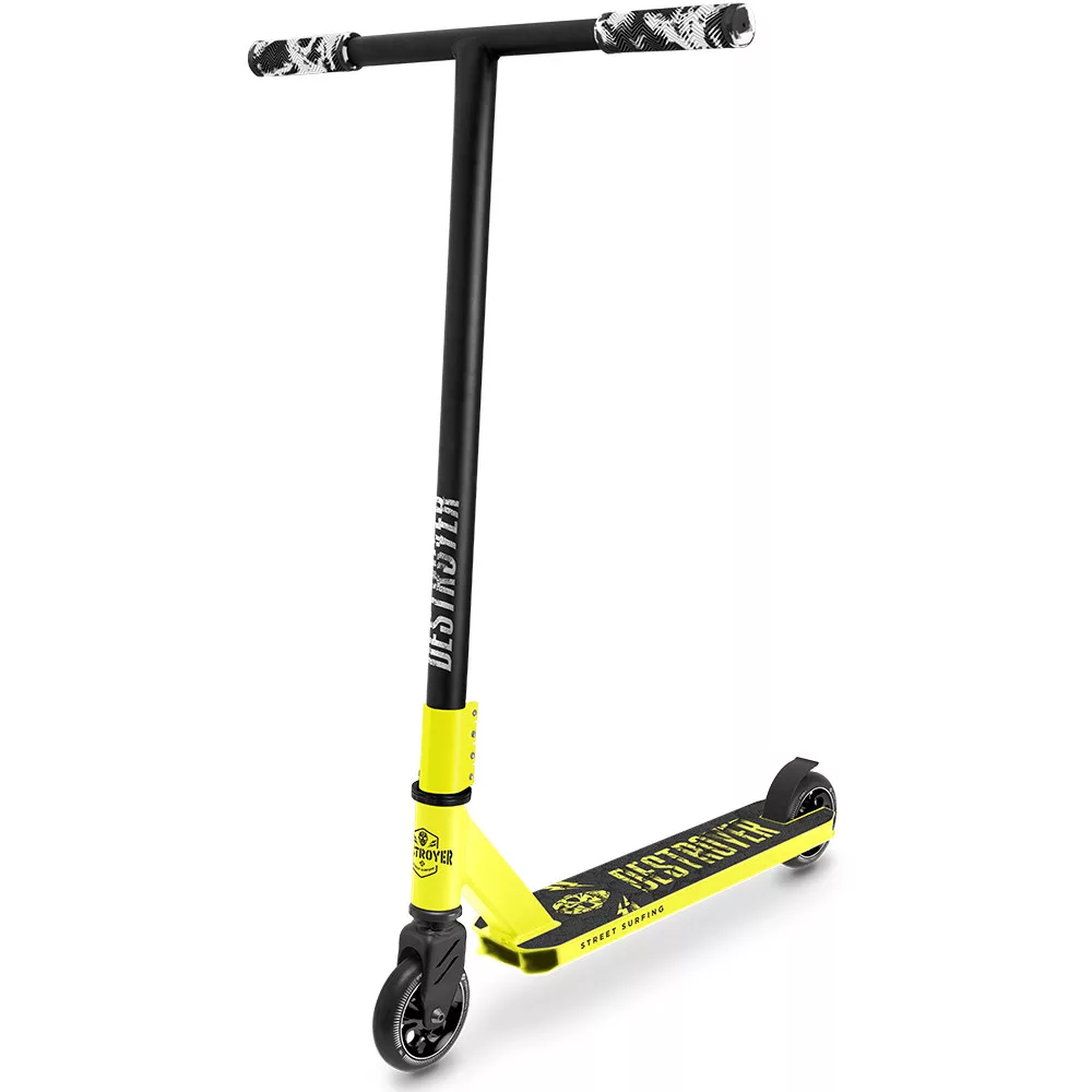 Street Surfing Destroyer V2. Scooter - Crack Yellow