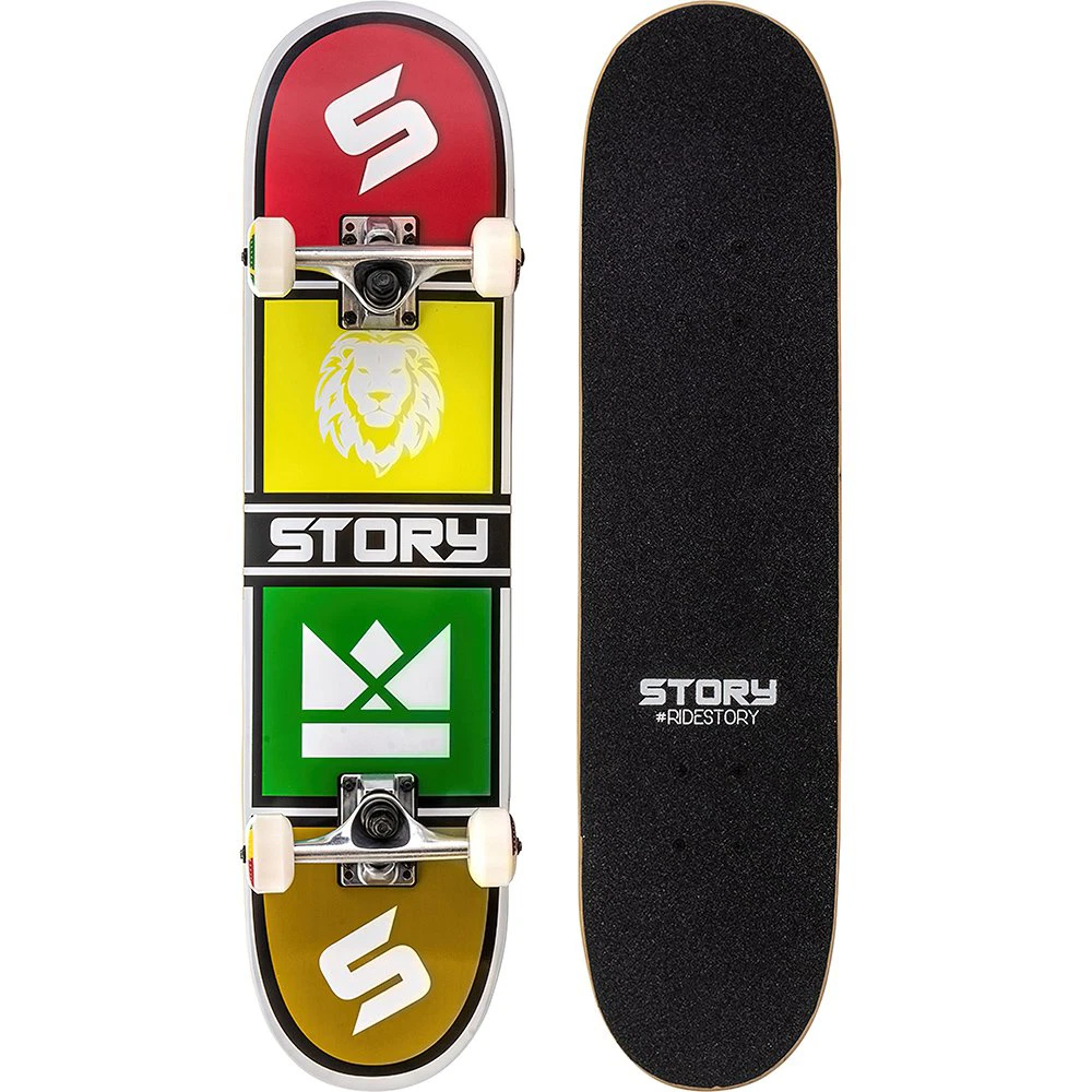Story 7.5" Skateboard - Rasta