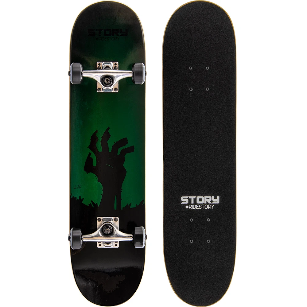 Story 7.5" Skateboard - Blackgreen