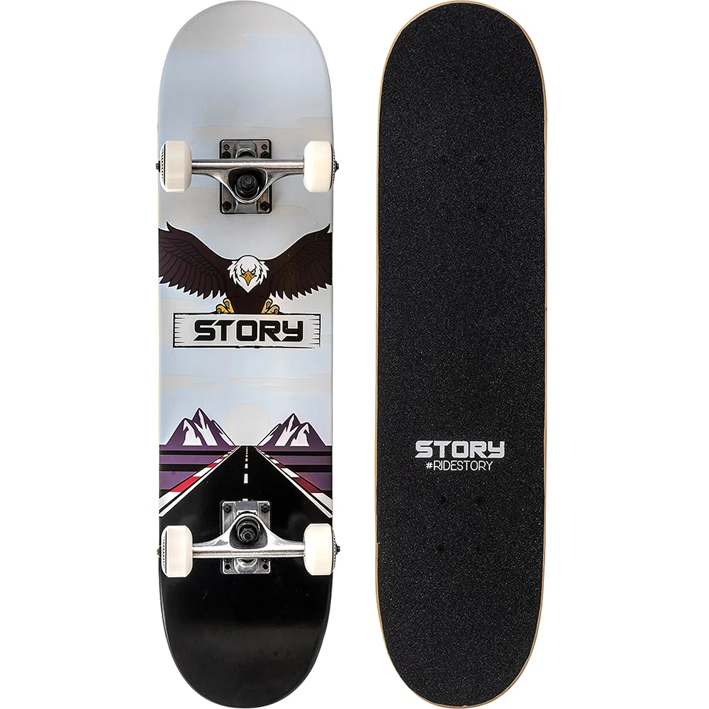 Story 7.5" Skateboard - Whiteblack