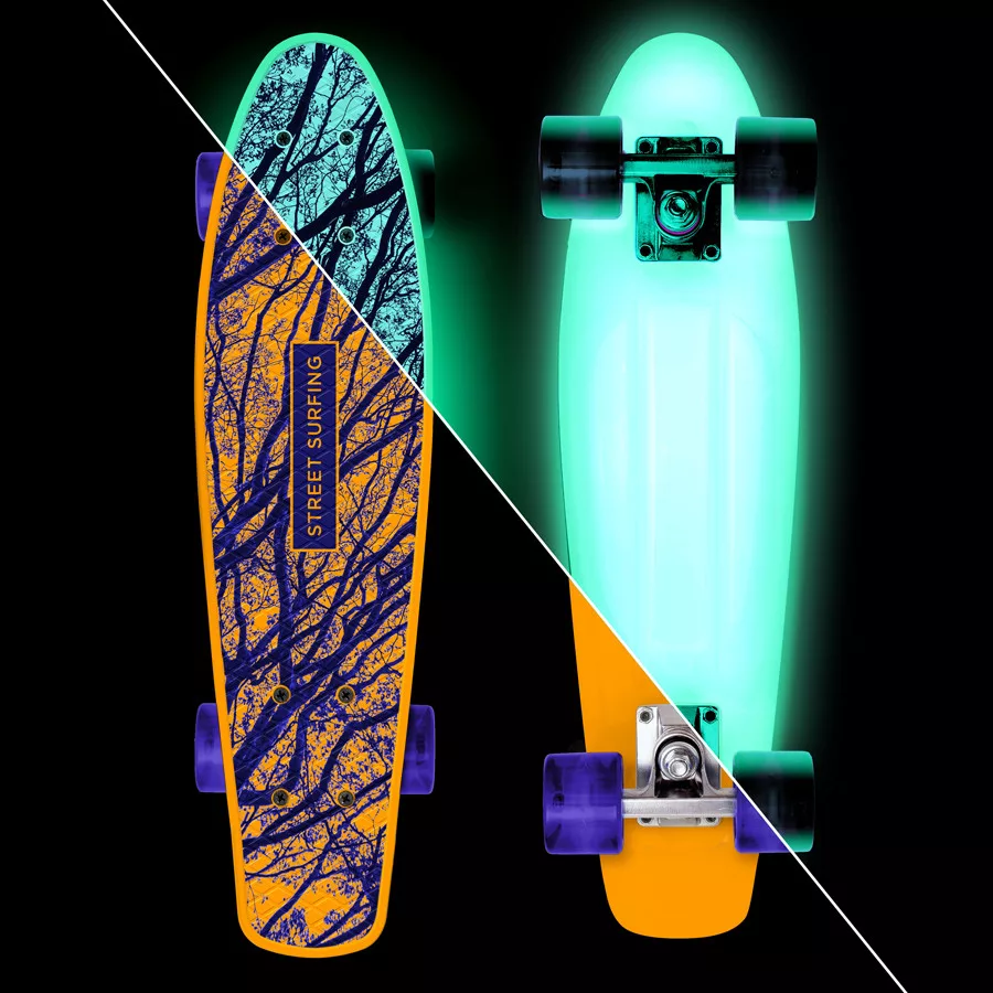 Penny board - Street Surfing Beach Board Cruiser 22.6" - Mystic Forest Glow
