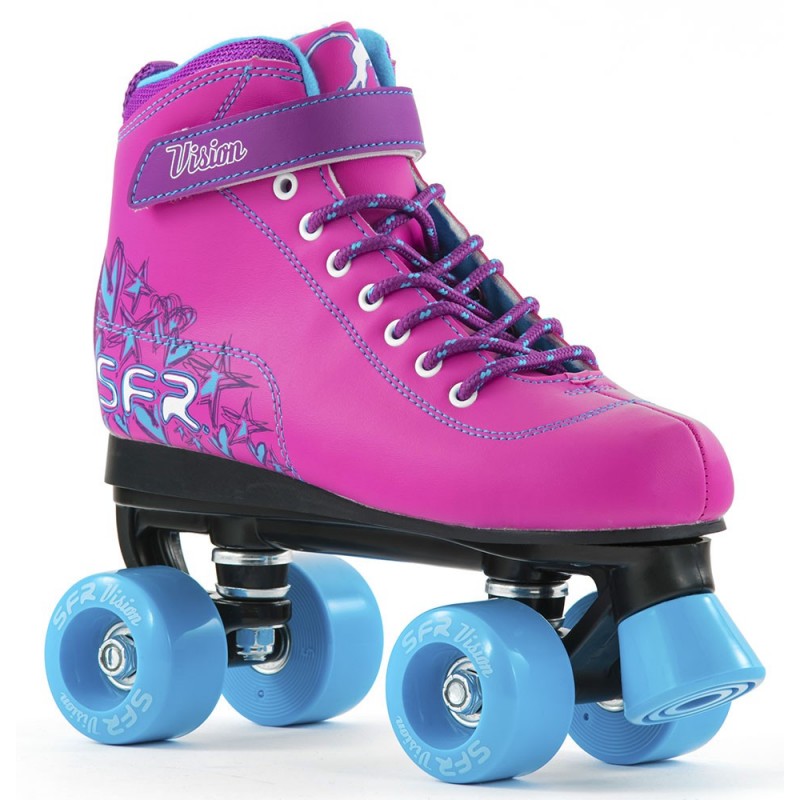 SFR Vision II Kids Quad Skate - Pink / Blue