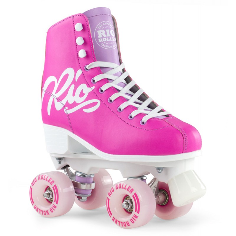 Rio Roller Script Kids Quad Skate - Pink