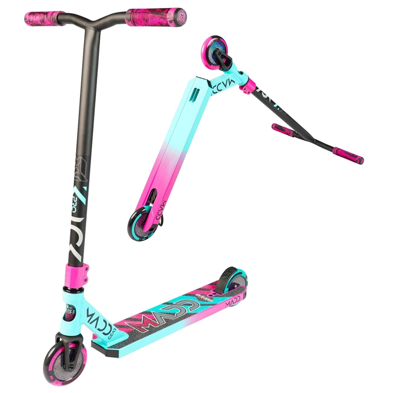 MADD GEAR MGP KICK PRO V5 SCOOTER - Pink/Teal