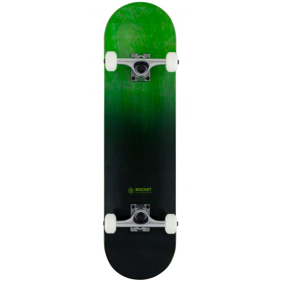 Rocket Double Dipped 8" Skateboard - Black