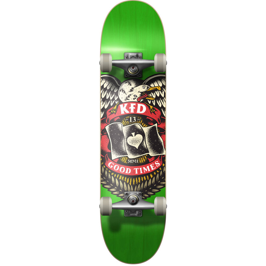 KFD Young Gunz 8" Skateboard - Green