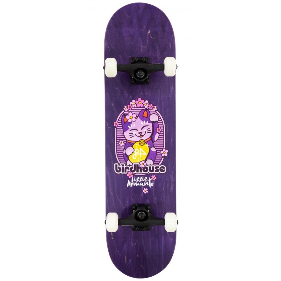 Birdhouse Stage 3 Armanto Maneki Neko 8" Skateboard - Purple