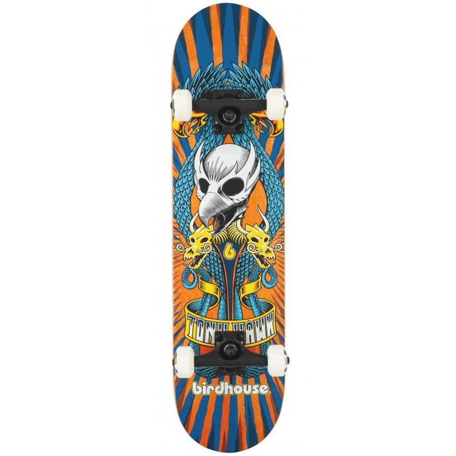 Birdhouse Stage 3 Emblem Circus 7.75" Skateboard - Orange