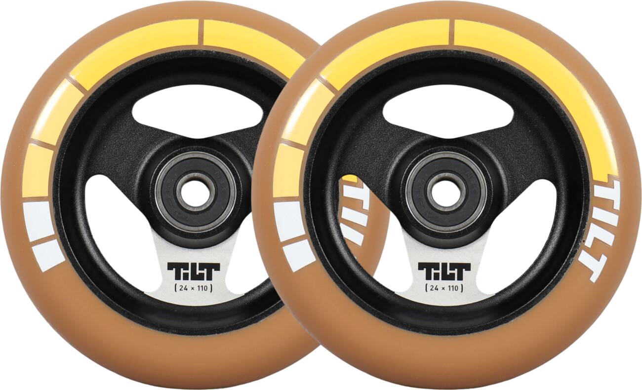 Tilt Stage I Pro Scooter Wheels 110 mm. 2-Pack - Gold Stripe